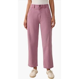 Faherty Mauve Pink Dockside Sunwashed Canvas Pants Straight‑Leg Size 26